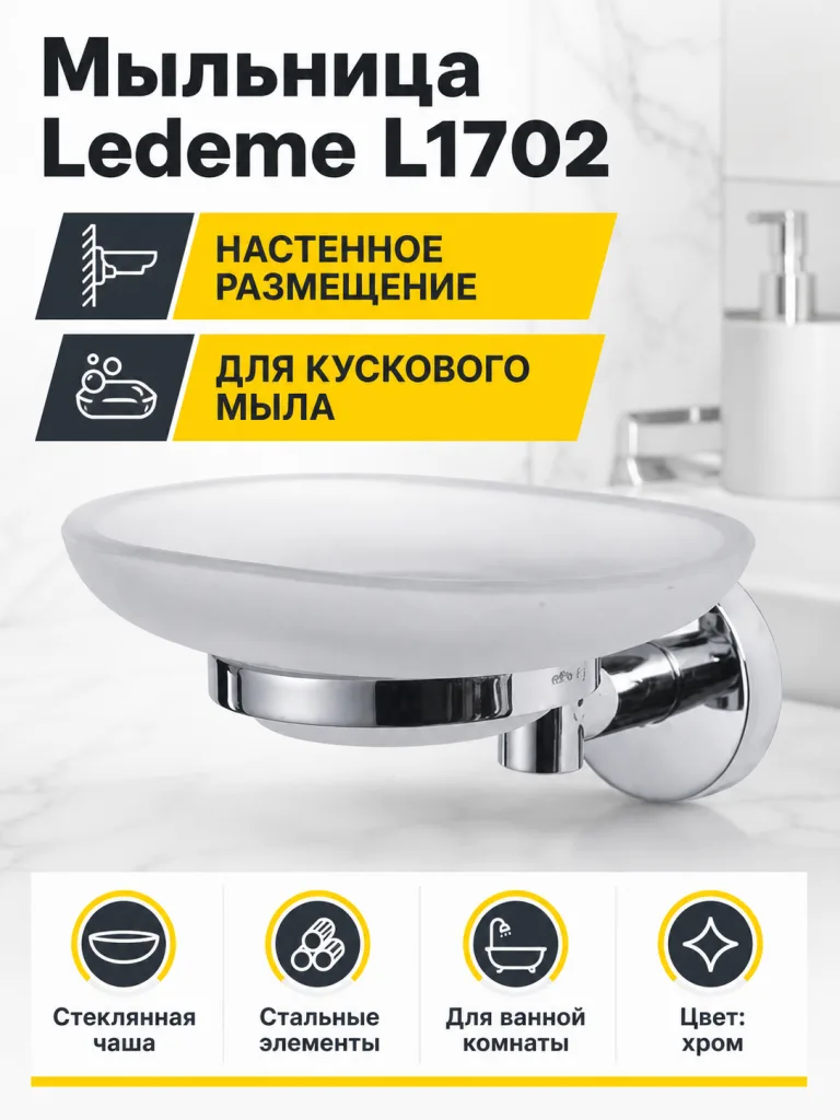 Мыльница Ledeme L1702