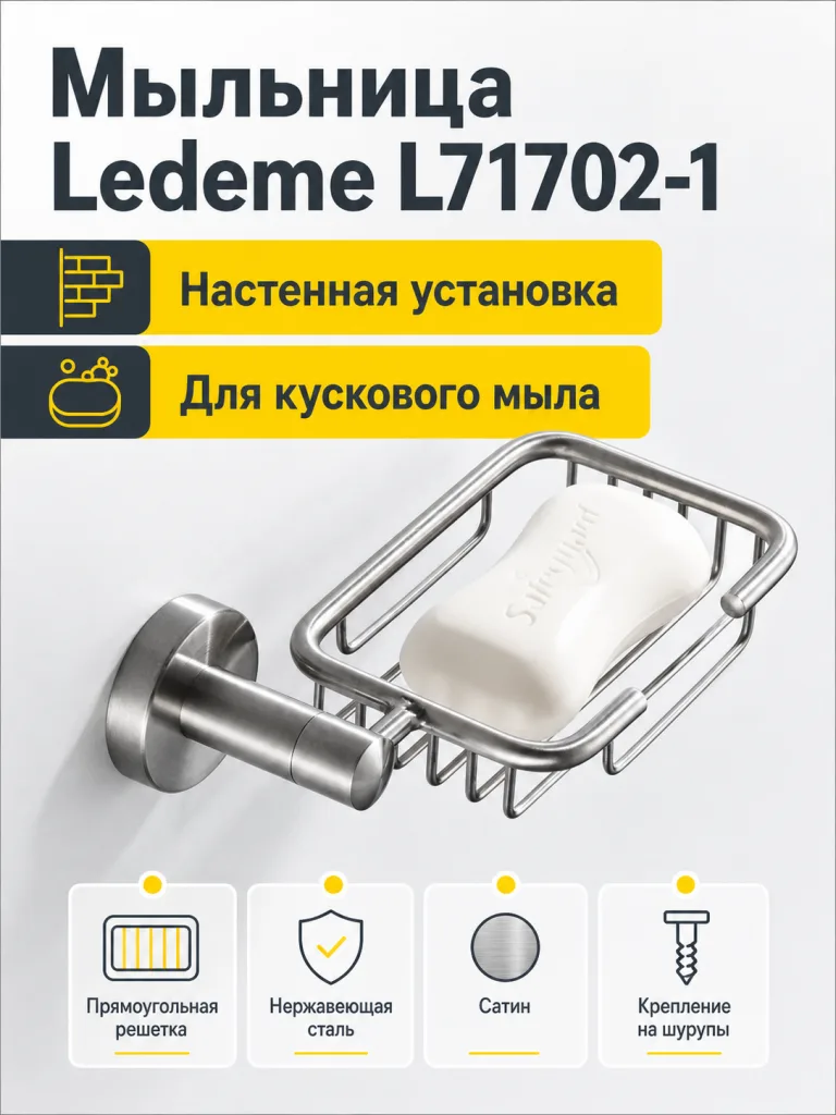 Мыльница Ledeme L71702-1