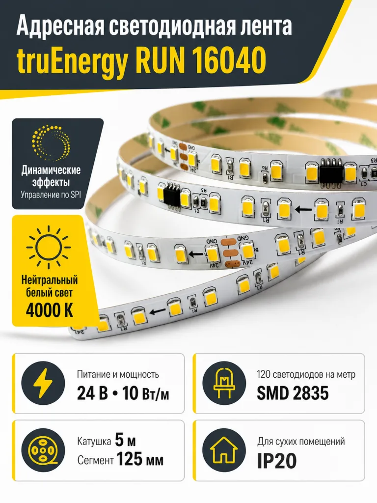 Лента светодиодная RUN арт. 16040