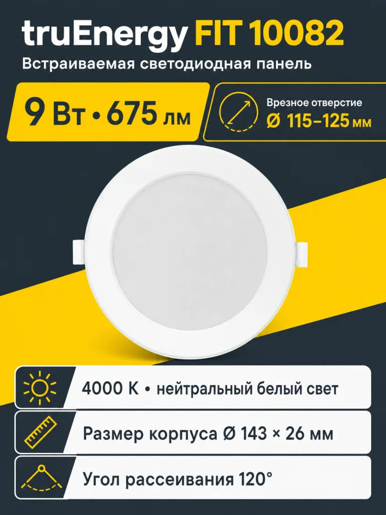 Светильник светодиодный FIT арт. 10082