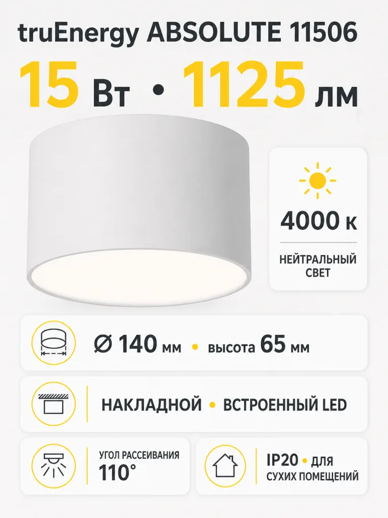 Светильник светодиодный ABSOLUTE арт. 11506