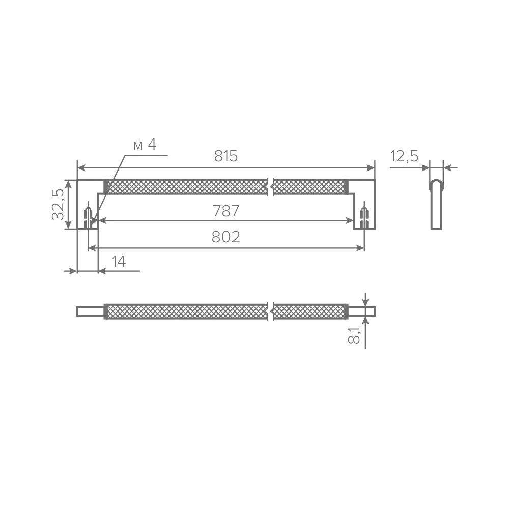 Ручка AQ Blackburn С=800 черный матовый