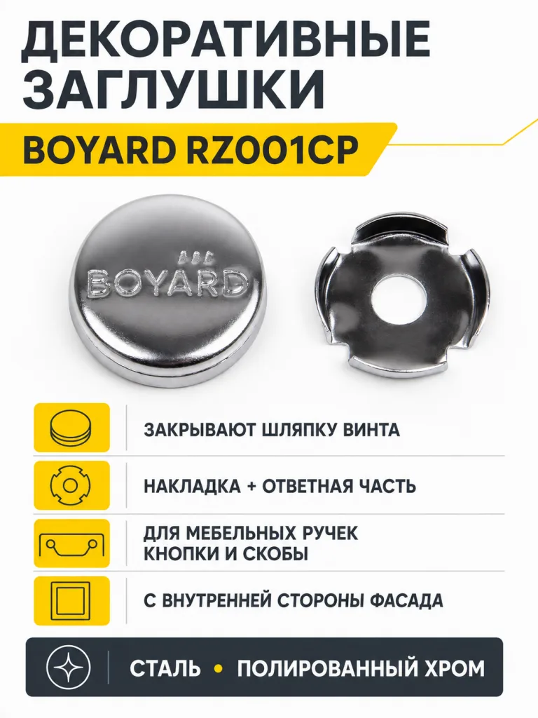 Декоративные заглушки для винтов RZ001CP