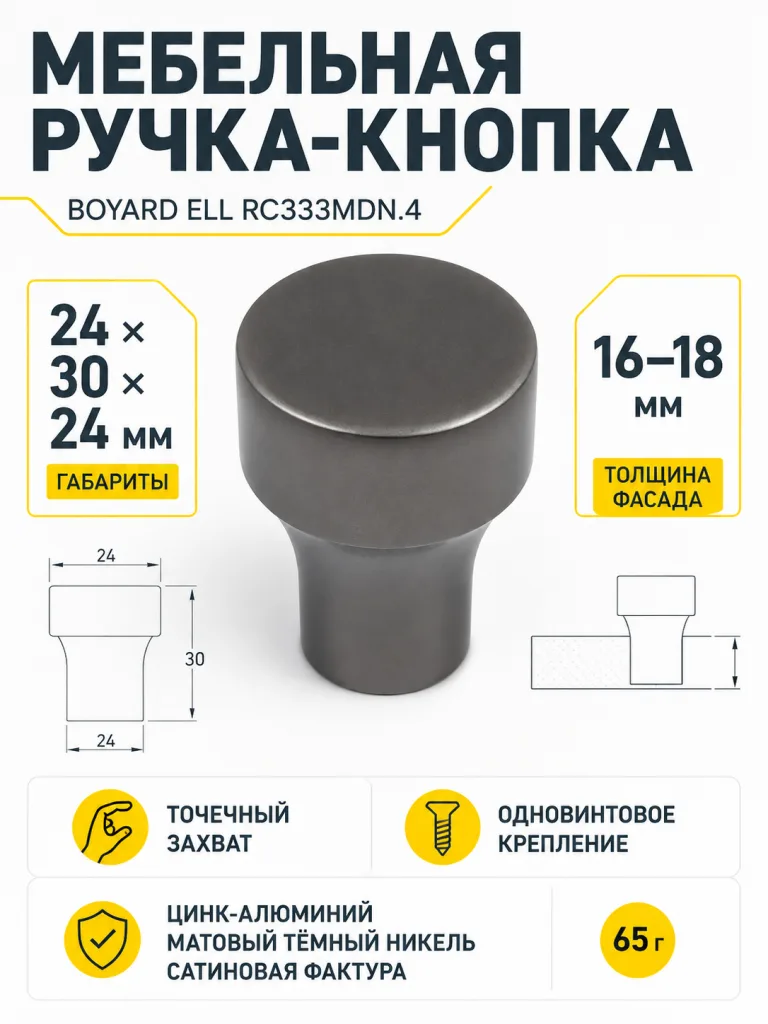 Мебельная ручка ELL RC333MDN.4