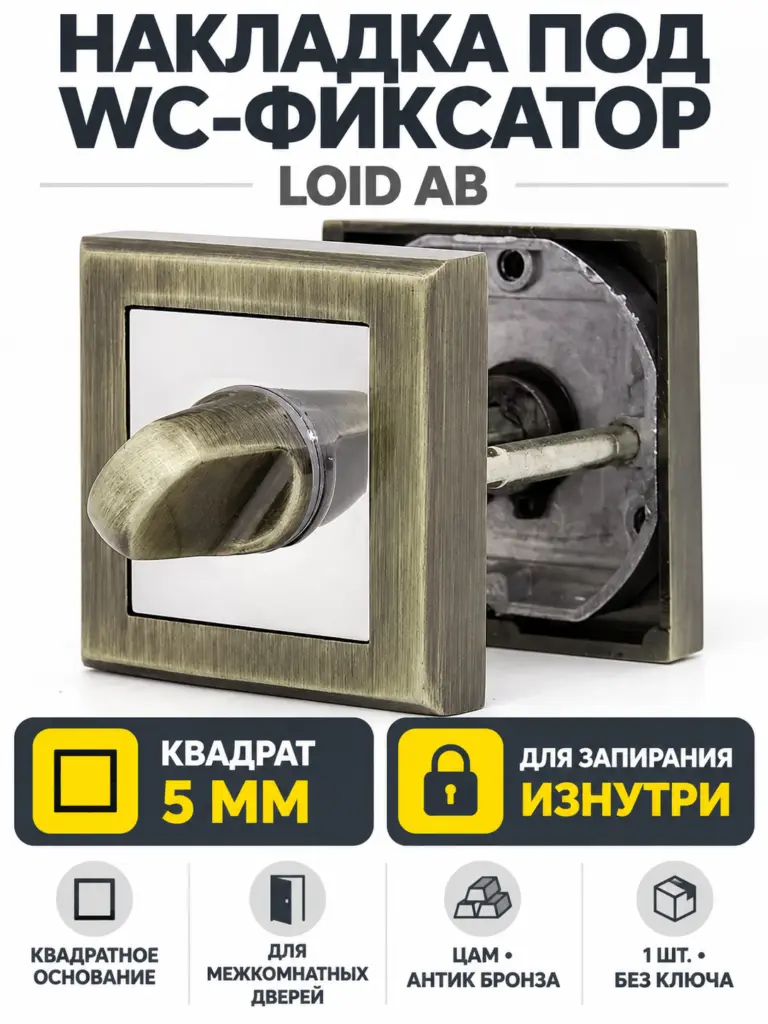 Накладка квадратная под фиксатор LOID AB