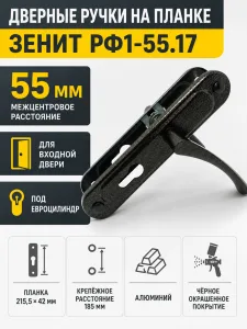 Ручки на планке РФ1-55.17 (55 ММ.)