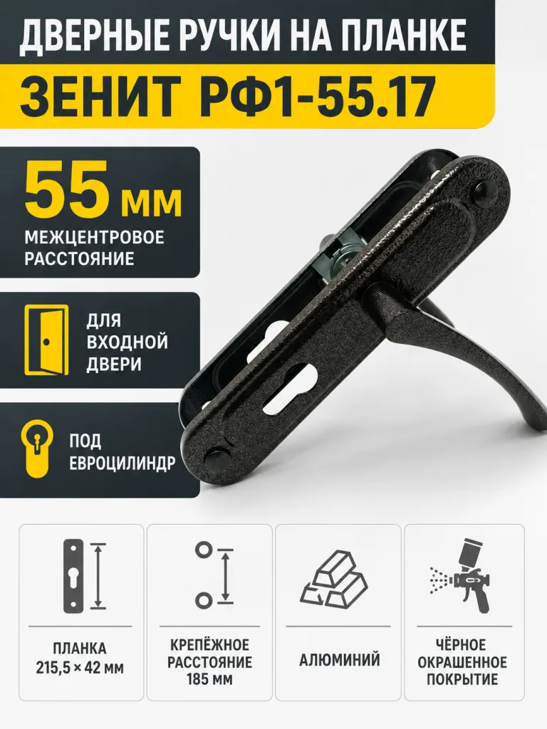 Ручки на планке РФ1-55.17 (55 ММ.)