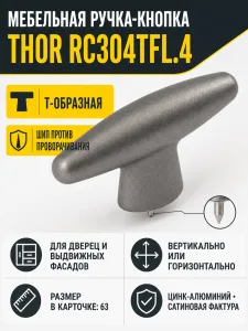 Мебельная ручка THOR RC304TFL.4