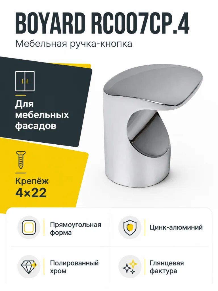 Мебельная ручка RC007CP.4