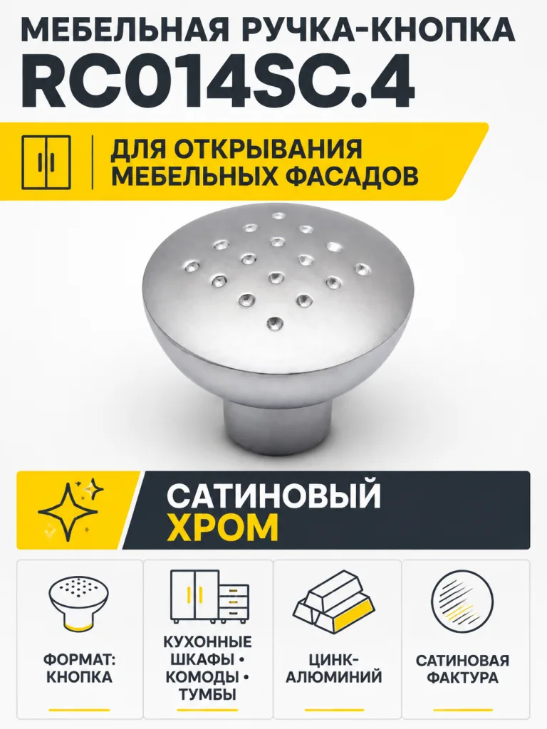 Мебельная ручка RC014SC.4