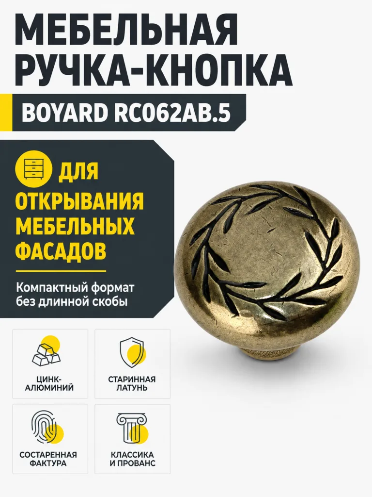 Мебельная ручка RC062AB.5