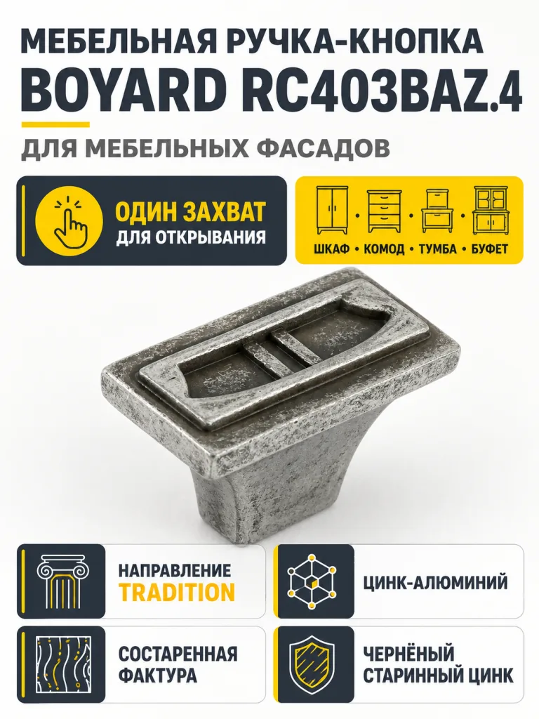Мебельная ручка RC403BAZ.4