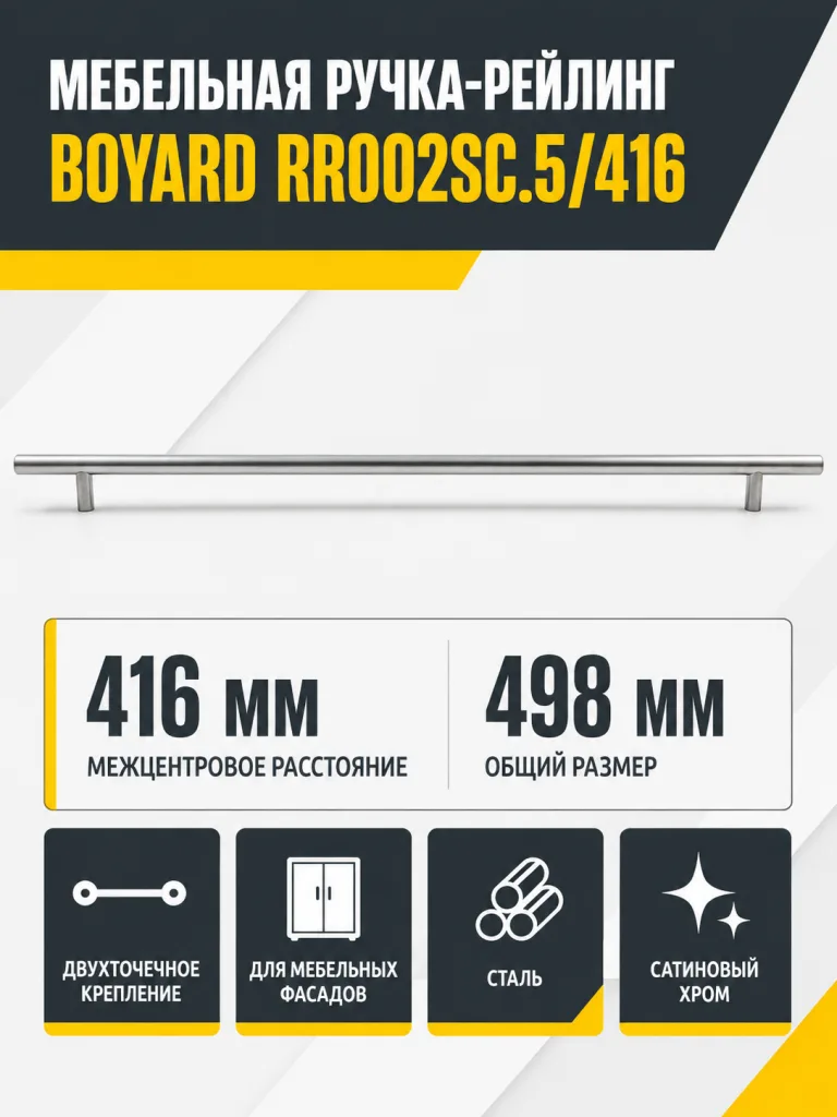 Мебельная ручка RR002SC.5/416