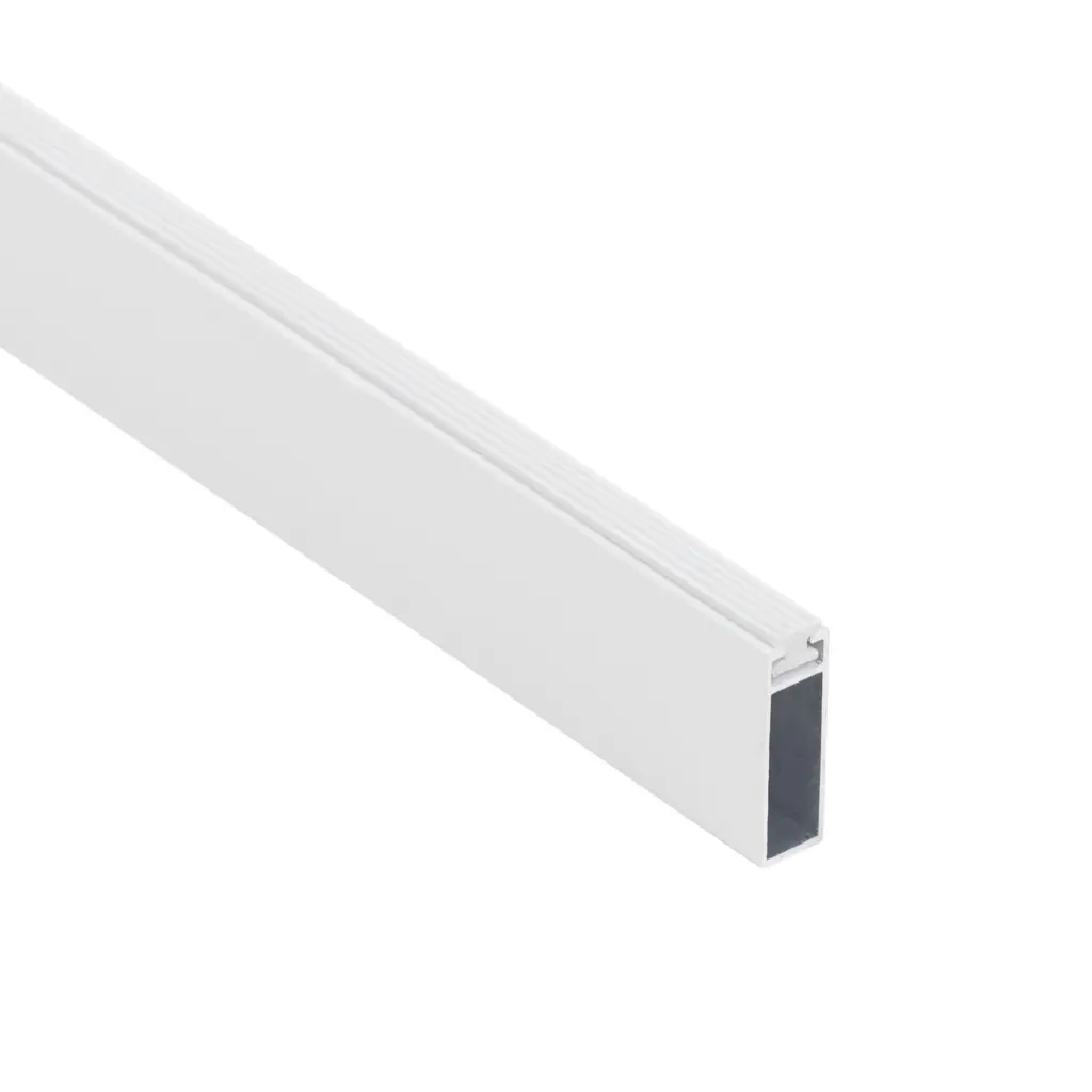 Штанга гардеробная прямоуг. FAME L-1000 с демпфером, белый AKS