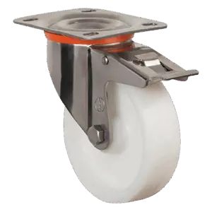 Колесо большегрузное нейлоновое EZ01 HKZ 150 F (INOX)