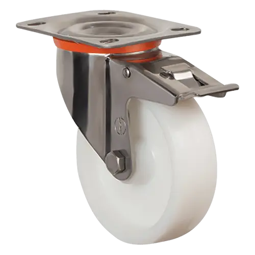 Колесо большегрузное нейлоновое EZ01 HKZ 150 F (INOX)