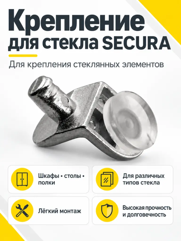 Крепление для стекла SECURA