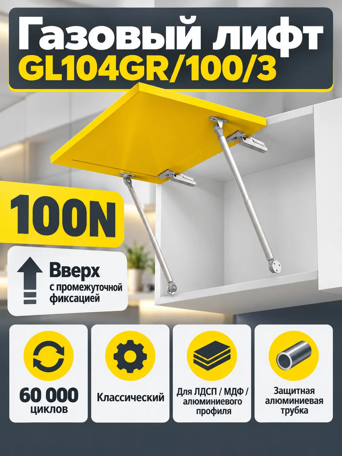 Газовый лифт GL104GR/100/3