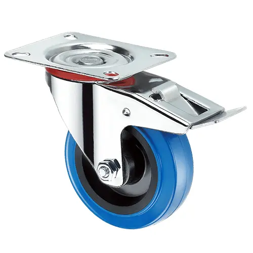 Колесо с шинкой из синей резины RONEL SRCLb 63